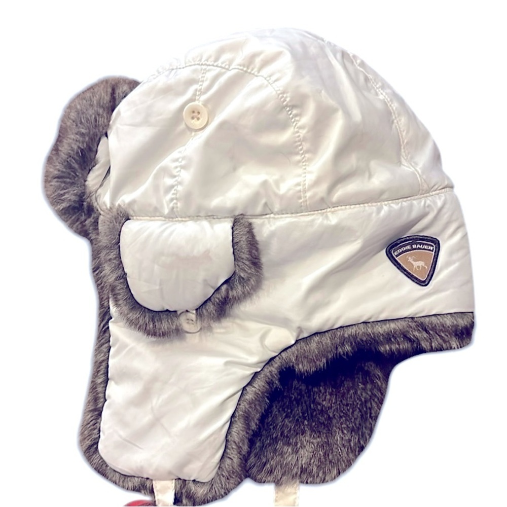 Eddie Bauer Trapper Ear Flap Faux Fur Winter Hat S/M